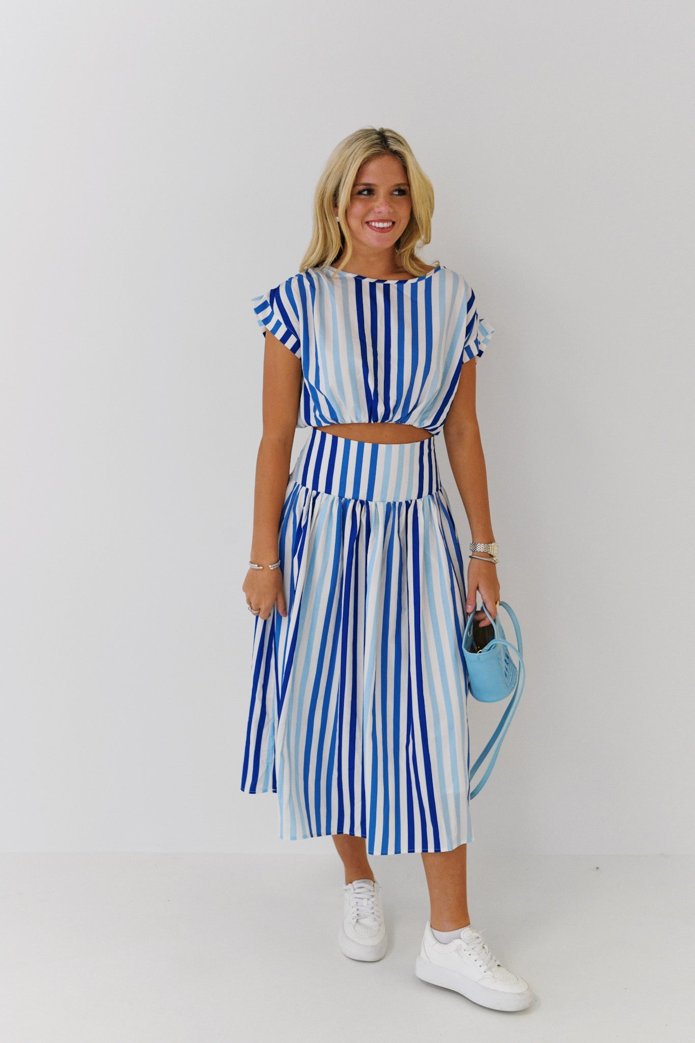 Peyton Striped Set - Blue