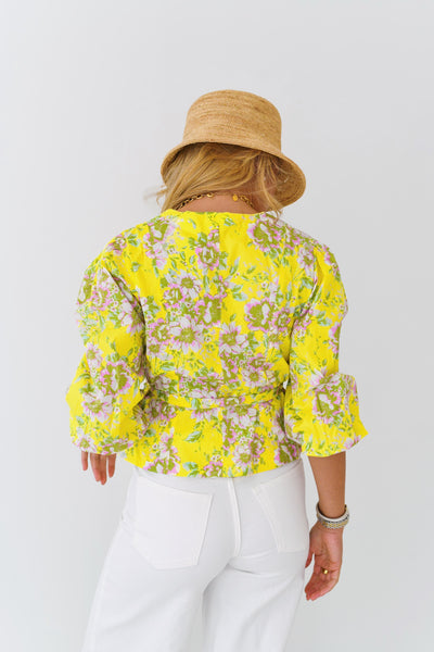 Nova Floral Shirt - Yellow/Pink