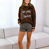 Peyton Plaid Shorts - Chocolate Brown