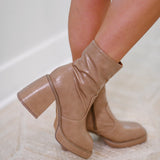 Foster Platform Bootie - Taupe