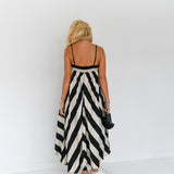 Haylie Striped Flowy Maxi Dress - Cream