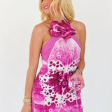 Ollie Accent Mini Dress - Orchid