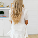 Holly Blouse and Mini Skirt Set - Off White
