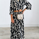 Sabrina Abstract Set-Black/Cream