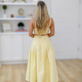Cyndi Midi Skirt Set - Yellow