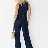 Abbi Straight Leg Pants - Denim