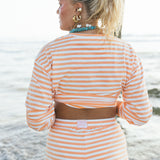 Fancy Striped Button Shorts