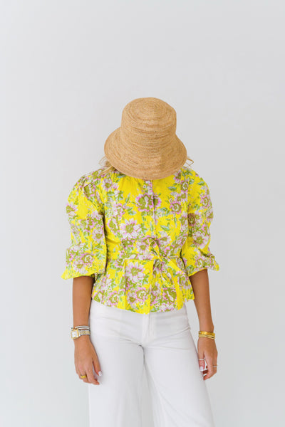 Nova Floral Shirt - Yellow/Pink