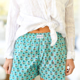 Collins Boxer Shorts -  Green/Blue Floral