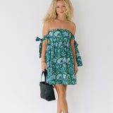 Addi Strapless Mini Dress - Emerald Green