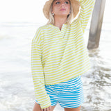 Fancy Striped Button Shorts