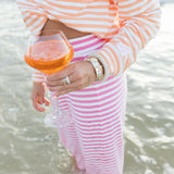 Fancy Striped Button Pants