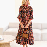 Callahan Maxi Dress - Rust