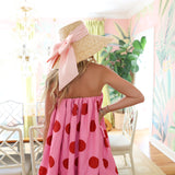 Keegan Mini Bubble Dress - Pink/Red Polka Dots