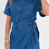 Cheyenne Denim Mini Dress - Indigo Denim
