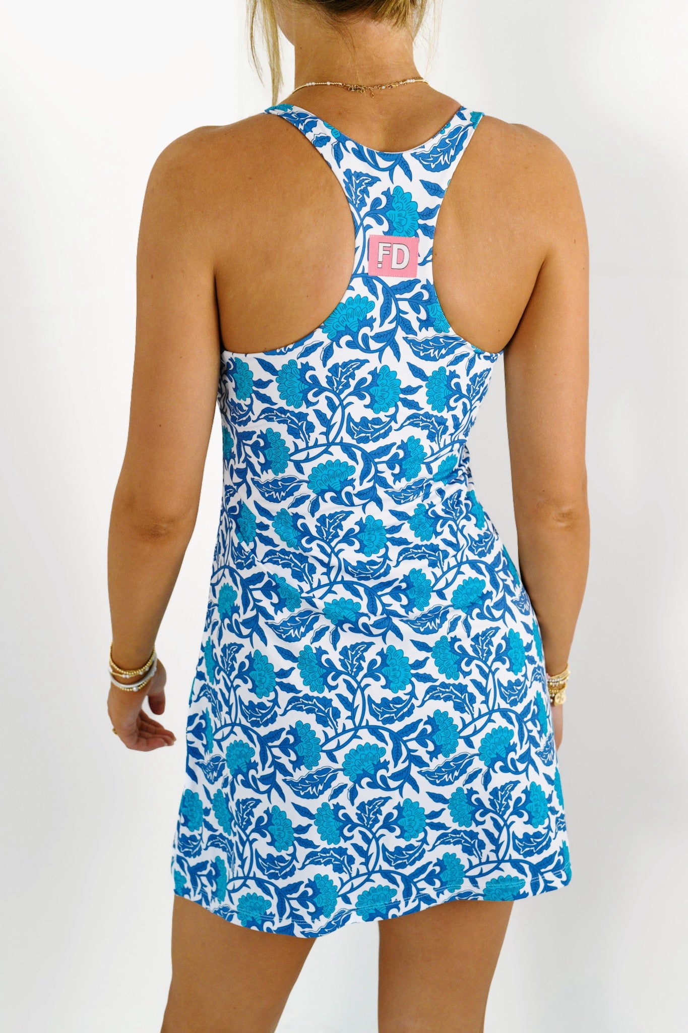 Sadie On The Move Fit Dress - Teal Floral (PREORDER 1 WEEK)