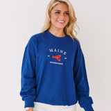 Maine Lobster Sweatshirt - Navy