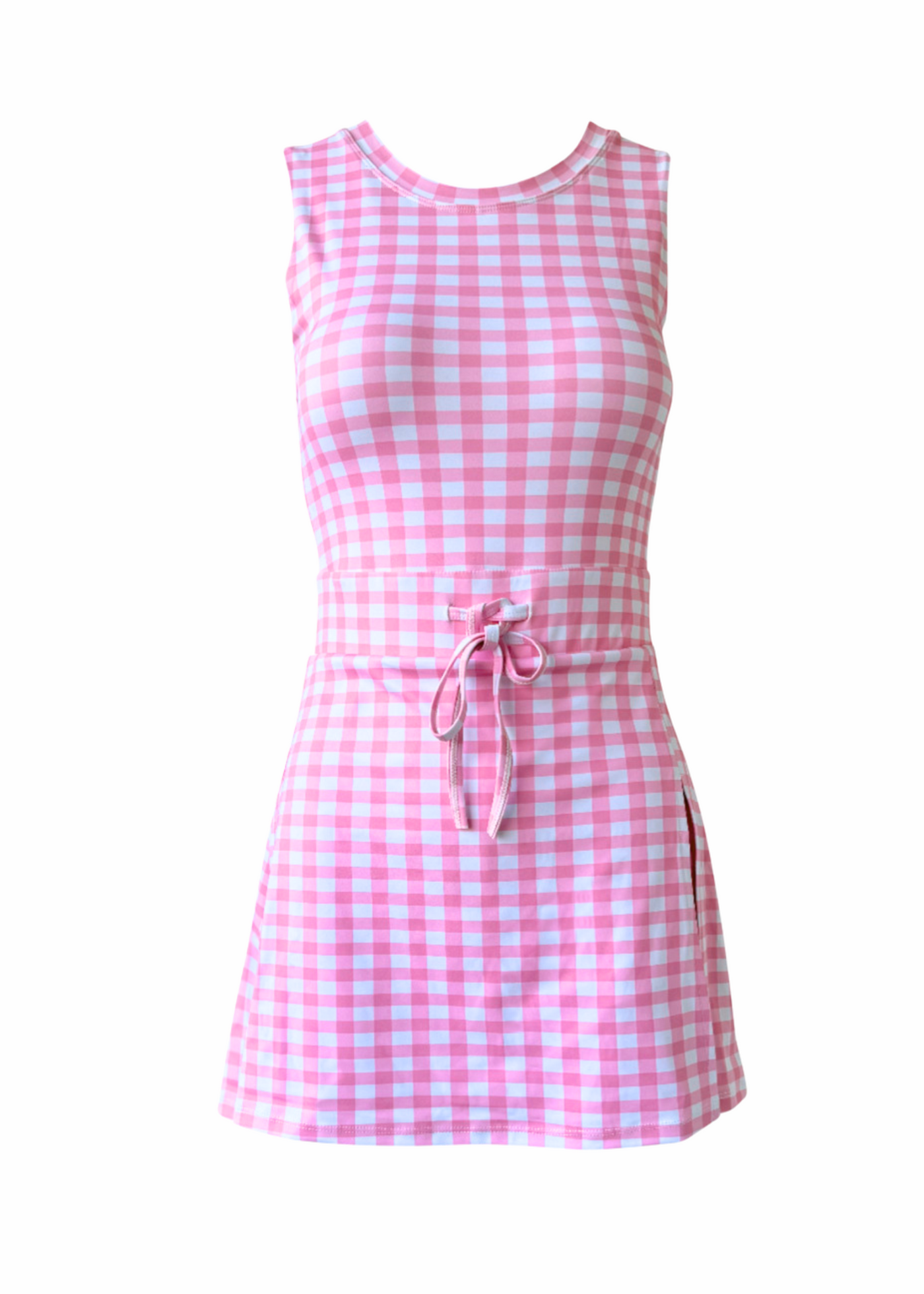 Fancy Flex Dress - Pink Gingham