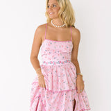 Isla Ruffle Maxi Dress - Pink