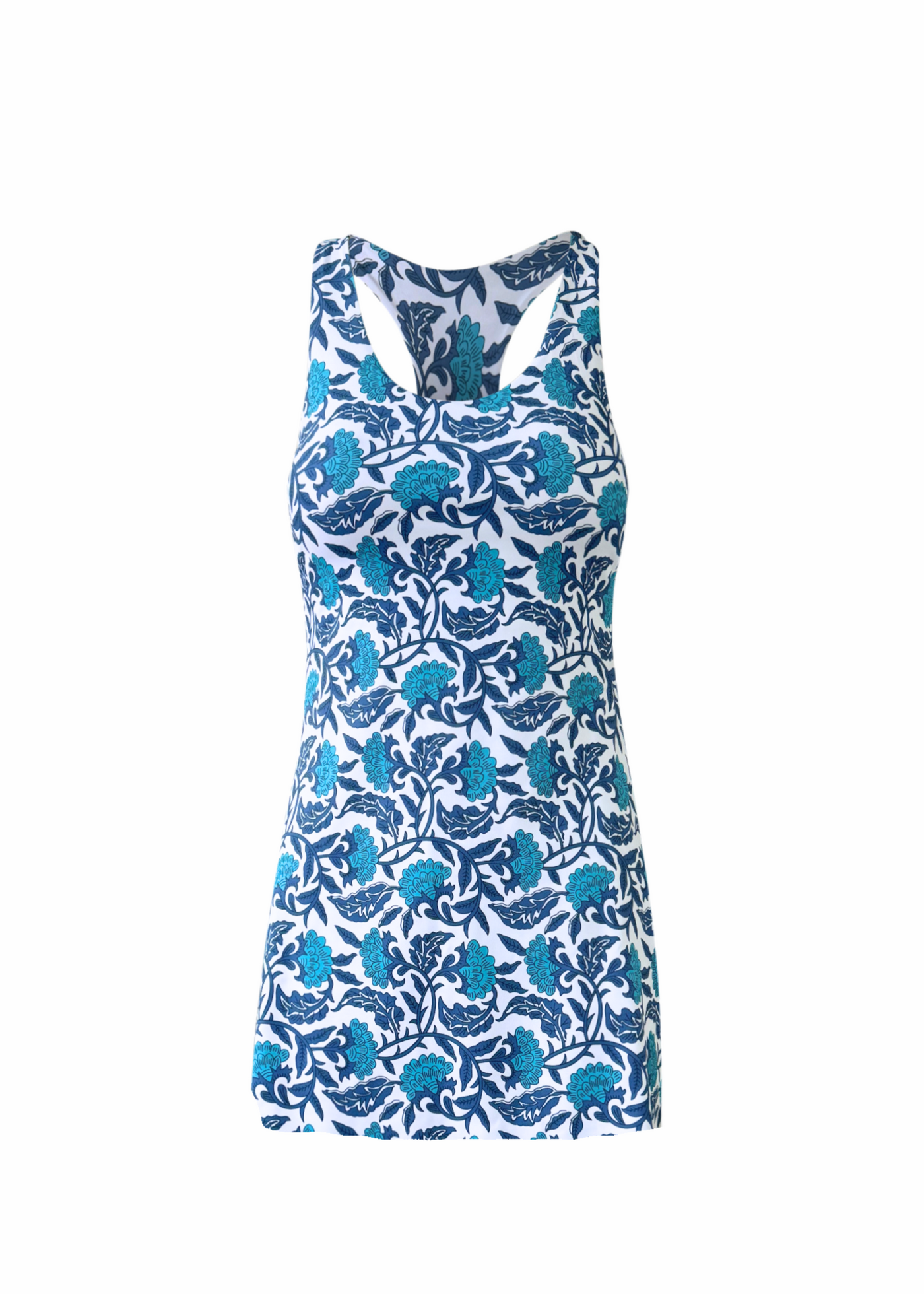 Sadie On The Move Fit Dress - Teal Floral (PREORDER 1 WEEK)