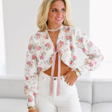 Molly Top - White/Multi Floral