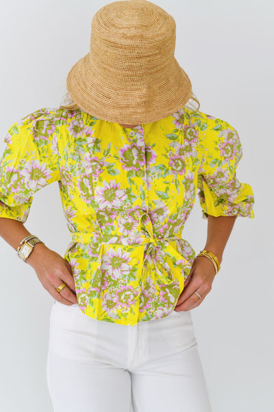 Nova Floral Shirt - Yellow/Pink