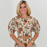 Whitney Cap Sleeve Top - Floral Multi