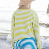Fancy Striped Button Shorts