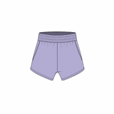 Fancy Fleece Lined Shorts - Lilac