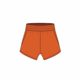 Fancy Fleece Lined Shorts - Burnt Orange
