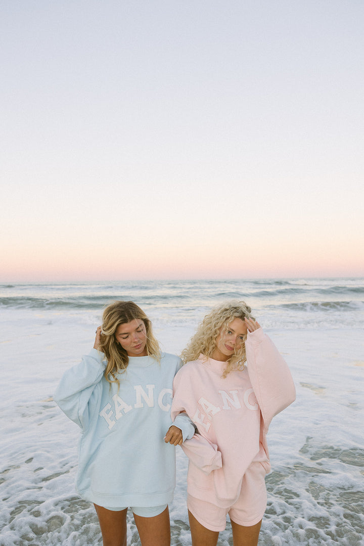 Fancy Oversized Mockneck - Pastel Pink (PREORDER)
