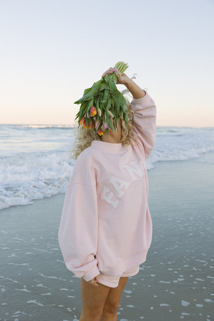 Fancy Oversized Mockneck - Pastel Pink (PREORDER)