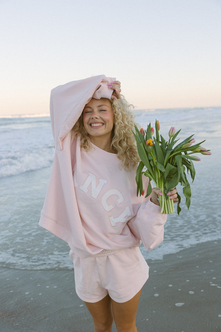 Fancy Oversized Mockneck - Pastel Pink (PREORDER)
