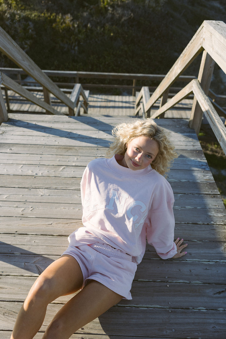 Fancy Oversized Mockneck - Pastel Pink (PREORDER)