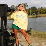 Fancy French Terry Mini Shorts - Birdy Yellow