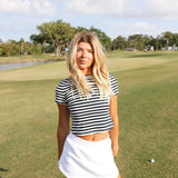Fancy French Terry Skort - Tee White