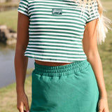 Fancy French Terry Skort - Fairway Green