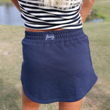 Fancy French Terry Skort - Deep Navy