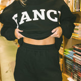 Fancy Oversized Fleece Mockneck - Black