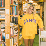 Fancy French Terry Shorts - Gold