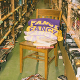 Fancy Oversized Fleece Lined Mockneck - Pastel Yellow/Lilac