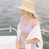 Fancy Fit ShortsSet - Red/Blue Gingham