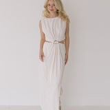Audrey Cut Out Maxi Dress - Ecru