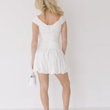 Alese Off Shoulder Mini Dress - Off White