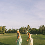Augusta Green Striped Skirt Set - Green/White