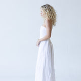 Ollie Strapless Maxi Dress - White