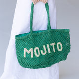 Mojito Beaded Macrame Jute Tote