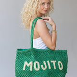 Mojito Beaded Macrame Jute Tote