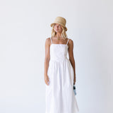 Colette Bow Detail Maxi Dress - White
