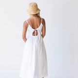 Colette Bow Detail Maxi Dress - White